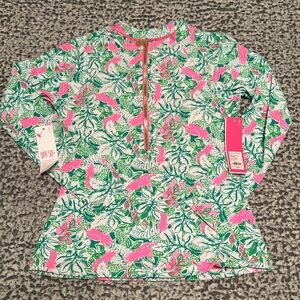 Lilly Pulitzer Nayte Rashguard Top- size 10